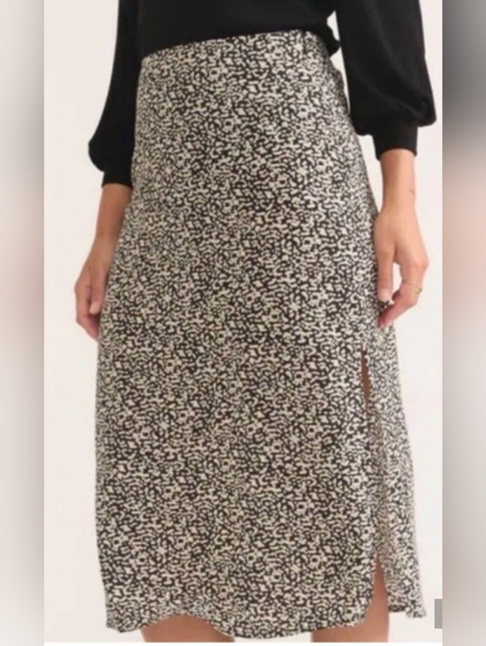 Marine Layer Double Slit Midi Skirt Size 6